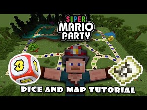 How to make a Dice in Minecraft : MARIO PARTY BOARD TUTORIAL #1 Dice and Map