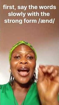 🎤How to pronounce "and" correctly using weak form!#LearnEnglish #EnglishPronunciation #WeakForm