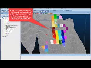 Datamine Studio - Coding a block model using a Wireframe