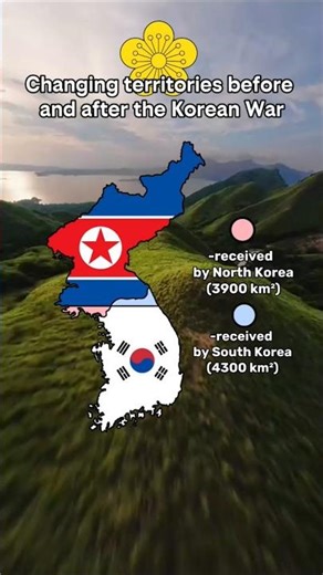 Changing territories before and after the Korean War #mapper #mapping #geography #map #history #geo
