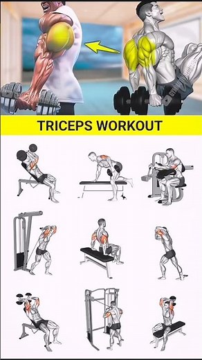 Best Triceps Workout for Bigger Arms 💪 | Top Triceps Exercises for Growth