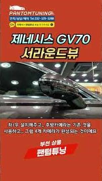 "아니, 이 좋은 차에 이게 없다고?" GV70 서라운드 뷰 모니터 심폐소생술
