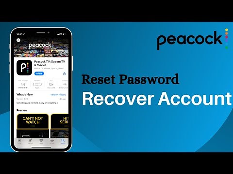 Recover Peacock TV Account | Reset Peacock Password