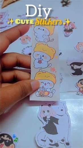 my first video🥰💗#diy cute stickers#mikki.cozycraft
