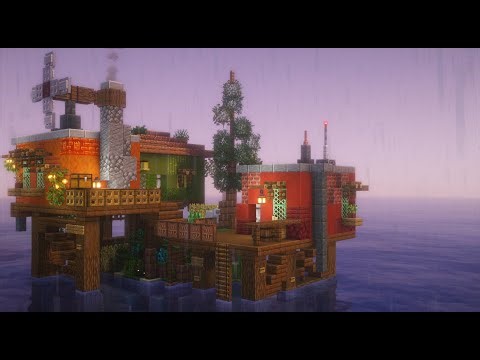 Building a post apocalypse style starter base in minecraft - Minecraft timelapse