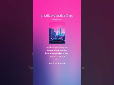 Erectile dysfunction impotence NHS info in a song #nhs #medicalsongs #erectiledysfunction