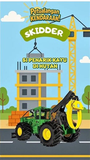 SKIDDER THE TIMBER PULLER IN THE FOREST | #shorts