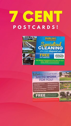 💵$0.07 postcards - any industry - totally customizable. Start growing your business today! | PostcardMania