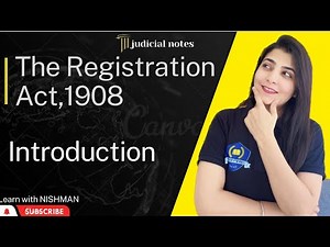 🔥®️The Registration Act,1908 | Introduction ‪@LearnwithNISHMAN‬