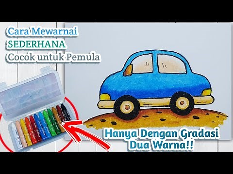 Untuk Pemula Pakai Cara ini! Mewarnai Mobil Hanya dengan Gradasi 2 Warna #gambarmobil