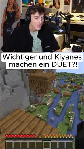 Wichtiger und Kiyanes SINGEN zusammen Shape of you?!🔥 Twitch/Wichtiger #wichtiger #minecraft #shorts