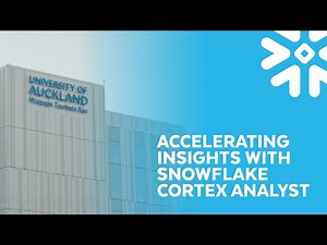 A Class Apart: University Of Auckland Accelerates Insights With Snowflake Cortex Analyst