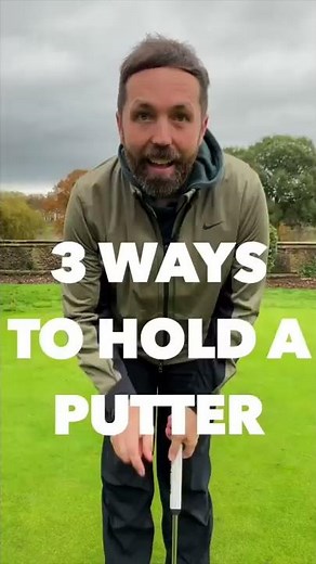 Try holding your putter like this!