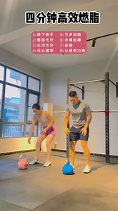 四分钟Tabata训练：高效率刷掉你的多余脂肪 #tabata燃脂训练#壶铃训练＃燃脂训练 | Go Go Workout