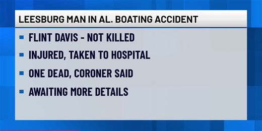 Angler from Leesburg injured in deadly crash with several boats at fishing tournament in Alabama