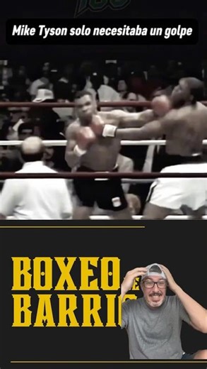 MIKE TYSON Y SU GOLPE DEMOLEDOR 🔥👊🥊 #boxeodebarrio #boxeo