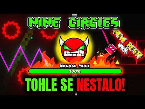 (NE)ZDOLAL jsem DEVĚT KOLEČEK?! (šílená reakce!) | Geometry Dash