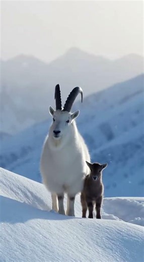 Snow Leopard Attacks a Baby Goat… Then Mom Does the Unthinkable