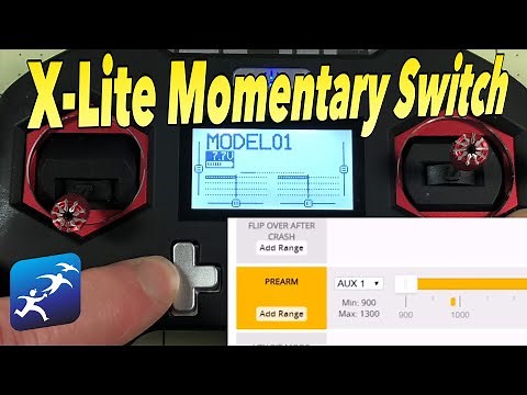 FrSky Taranis X-Lite Momentary Switches and PREARM | How to use the trim buttons