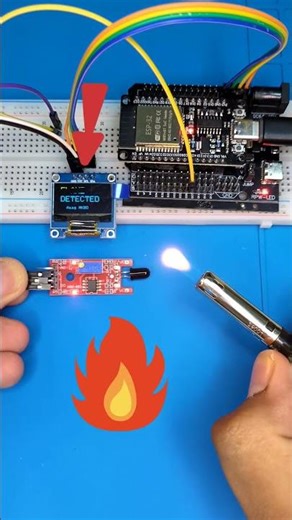 I Built a DIY Fire Alarm System (and it worked!) #arduino #esp32 #scienceproject #firealarmproject