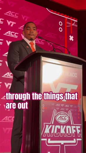 Virginia Tech RB Marcellous Hawkins - ACC Kickoff 2026