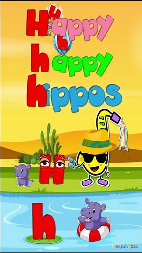 Consonants / The Letter Hh / Phonics Song / Short Vowels / 1-2 Syllable Words #shorts