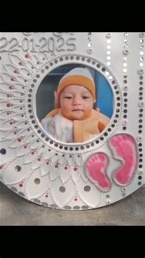 Personalized Newborn Memory Frame | Mud Mirror Art Baby Keepsake #shortsviral