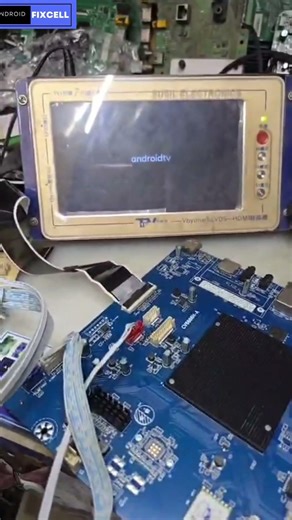Haier Led TV Motherboard Testing Video #androidfixcell #ledpanelrepair #ledtv #ledtvpanelrepair