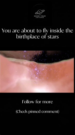 Flying Through the Birthplace of Stars 🤯✨#space #stars