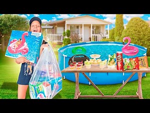 VOU FAZER UMA FESTA NA PISCINA | Pool Party da Laila