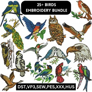 Bird Embroidery Designs, Birds of Europe Embroidery, Mini Birds Embroidery, Song Birds Embroidery, Animal Embroidery, Machine Embroidery - Etsy