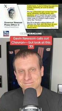 Gavin Newsom calls out Chevron — but look at this… Is this why? 👀