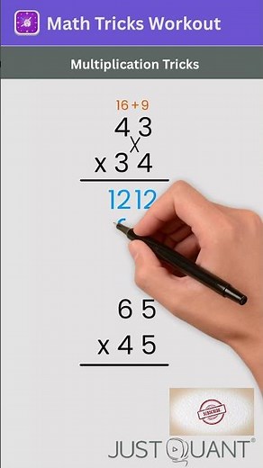 Math Tricks - Multiplication Tricks - Vedic Math Tricks - Mental Maths - Quick Math #mathstricks