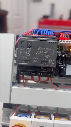 Arduino Opta PLC with Giga Display HMI #arduino #plc #opta #viral #fyp @Ard‪@Arduino‬duinoproject