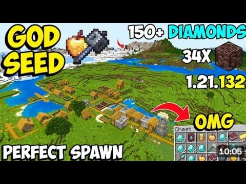 🔥Ultimate [God Seed] For Minecraft 1.21 Bedrock & Java | Huge Village Seed Bedrock1.21.132