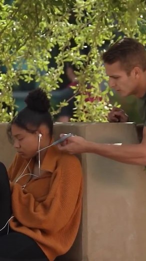 Cutting Strangers Earphones, Then Giving Them AirPods #prank