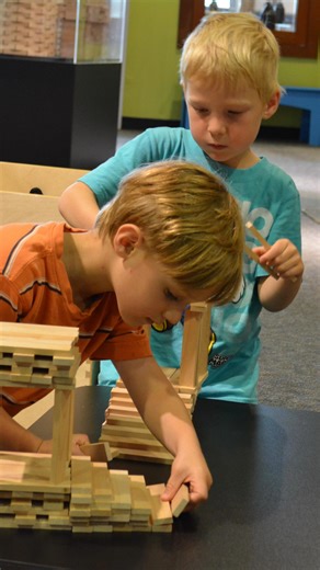 For 1 week only - Keva is back at Boston Children’s Museum! As we prep our second floor exhibit space to re-install Fantastic Forts (with a few fun upgrades!), visitors can enjoy building with Keva through May 11th. | Boston Children's Museum