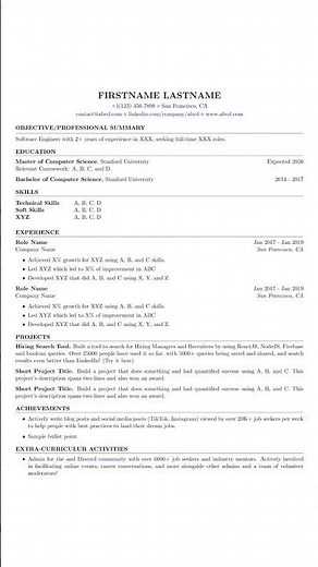Free Resume Template For Freshers & Experienced 🔥 ATS Friendly Resume ✅