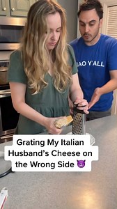 24M views · 5.9K reactions | When you grate the cheese, do you use the big side or the small side? 樂 @thepasinis | The Pasinis | Facebook