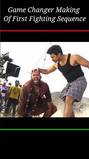 Game Changer Movie Making of First Fighting Scene #ramcharan #moviemaking