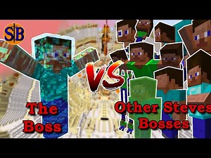 The Boss vs Other Steve Bosses | Minecraft Mob Battle