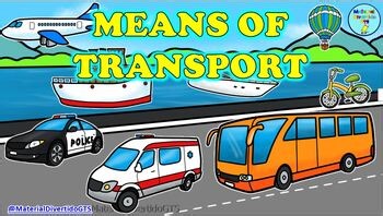 MEANS OF TRANSPORT - Interactive PPTX (Traveling by Land, Sea and Air)