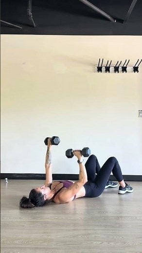 One-arm Dumbbell Floor Press with Isometric Hold