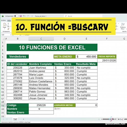 10 Fórmulas Esenciales para Dominar Excel Rápidamente