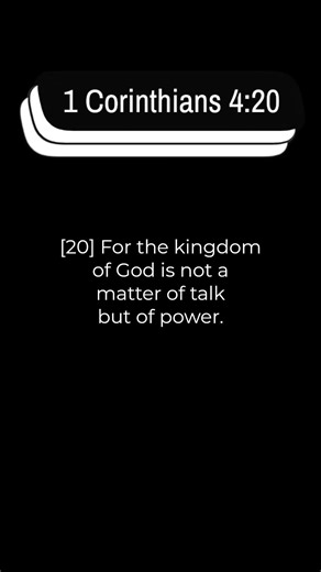 Power of God: 1 Corinthians 4:20