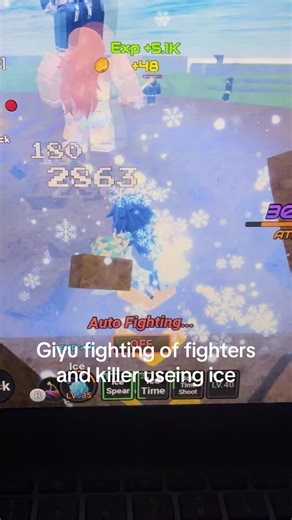 Giyu fighting #demonslayer #roblox