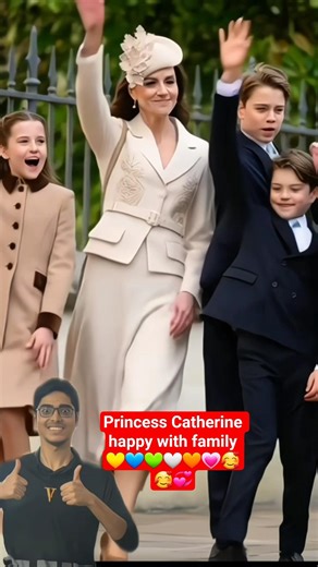 Princess Catherine snd family happy ai💞#shorts #shortvideo #catherine #william #royal #news #short