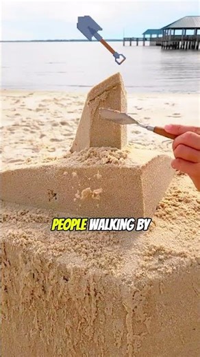 He Built a Sand House for 10 Hours… And What Happened Will Inspire You 😢🏝️