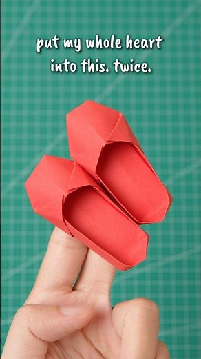I made mini paper shoes and they are too cute 🥰