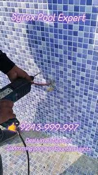 How to Install a swimming pool led light.